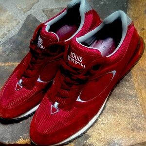 Louis Vuitton DAMIER RED run away sneaker